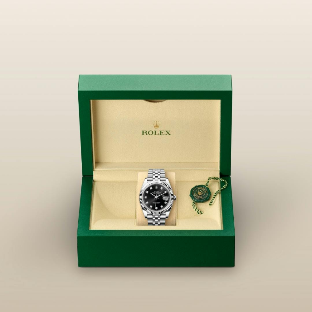 Rolex Datejust 41 Oyster, 41 mm, Oystersteel and white gold