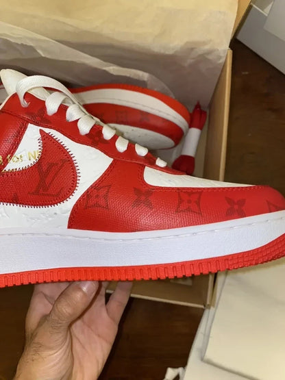 Louis Vuitton x Nike Air Force 1 Low ‘By Virgil Abloh White/Red’