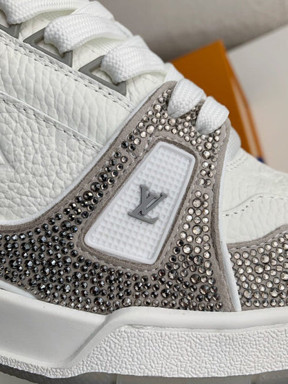 Louis Vuitton LV Trainer Sneaker ‘Denim Monogram Grey Diamond’