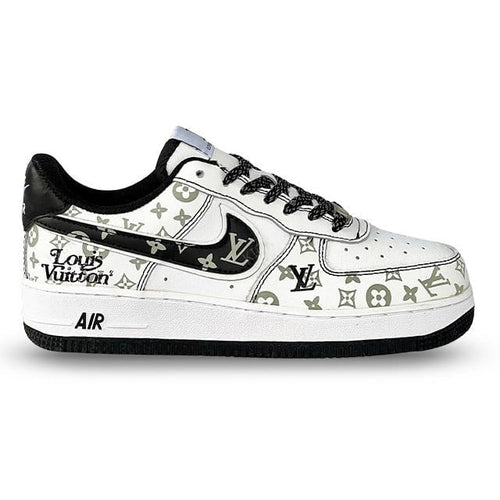 Louis Vuitton x Nike Air Force 1 Monogram Black Edition (Custom)