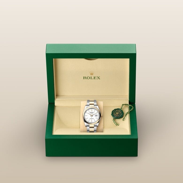 Rolex Datejust 36 Oyster, 36 mm, Oystersteel and yellow gold