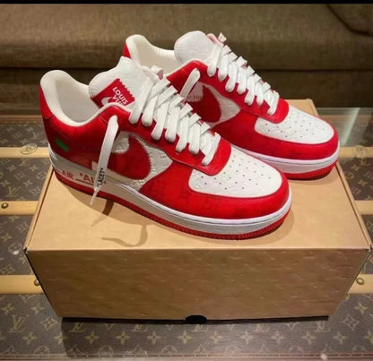 Louis Vuitton x Nike Air Force 1 Low ‘By Virgil Abloh White/Red’