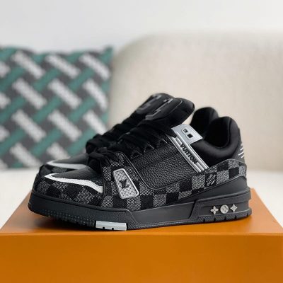 Louis Vuitton LV Trainer Damier Denim Black